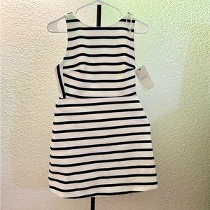 Zara Women's Striped A-Line Dress -Medium "NEW"